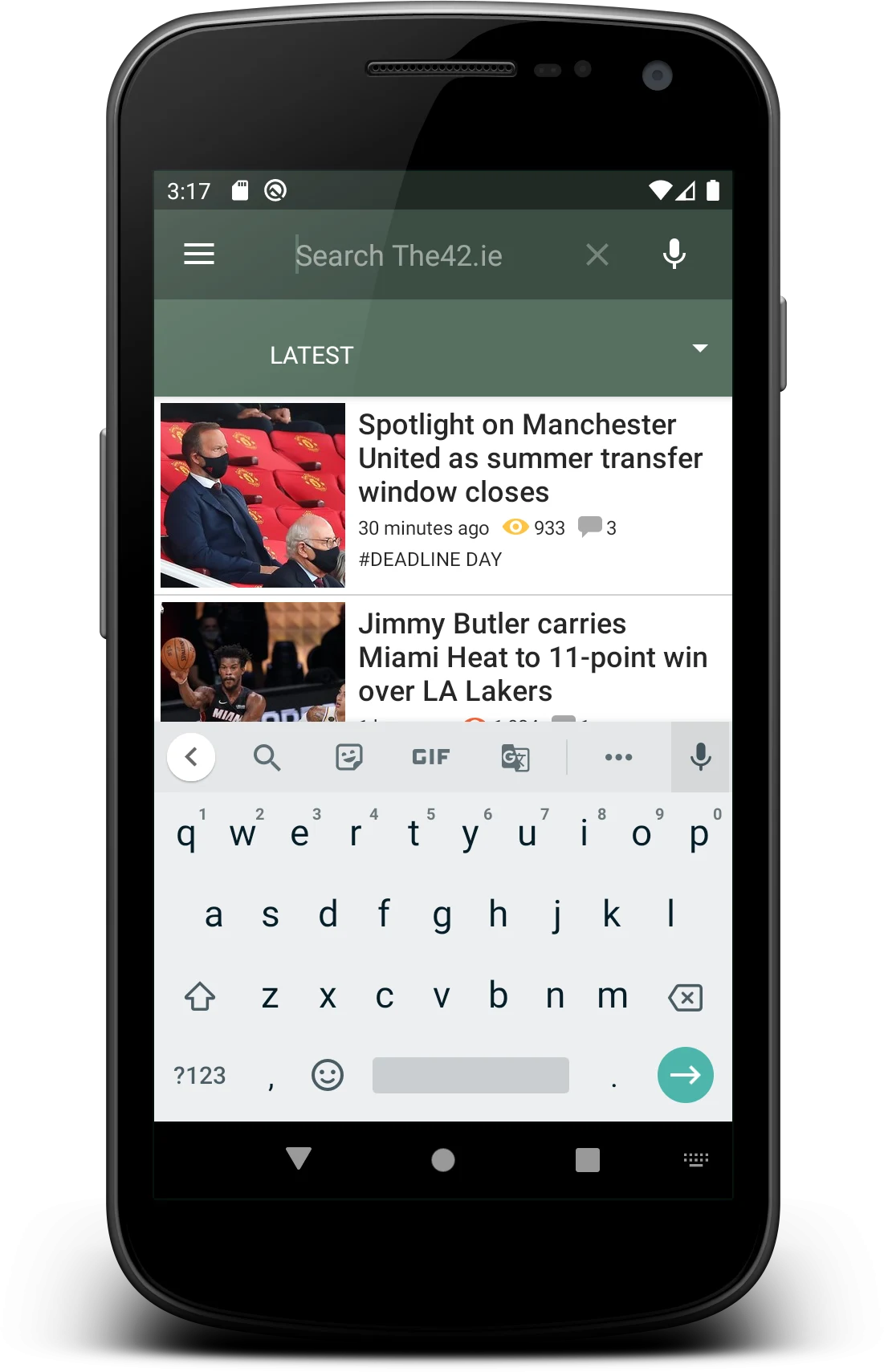 The42.ie Sports News screenshot