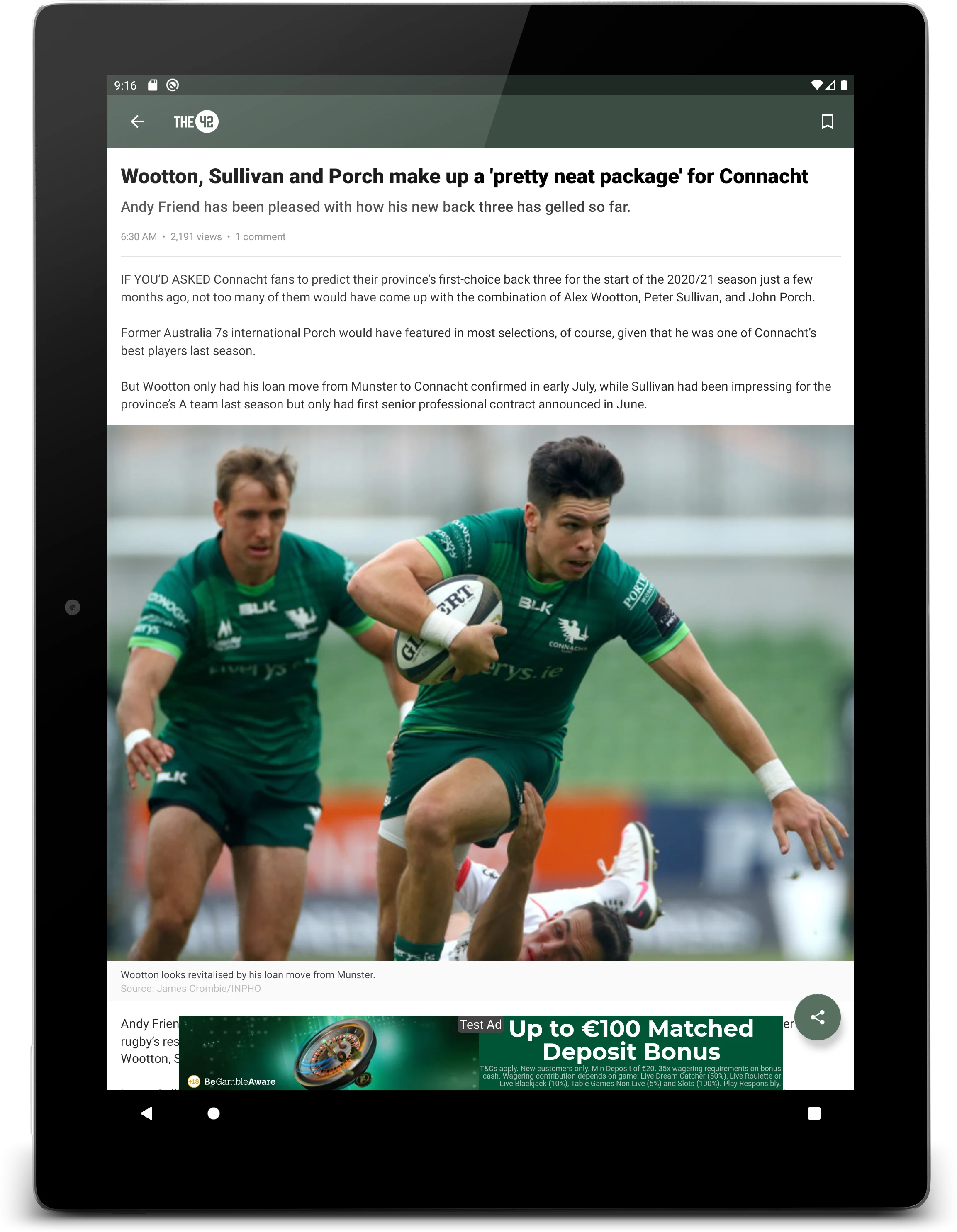The42.ie Sports News screenshot